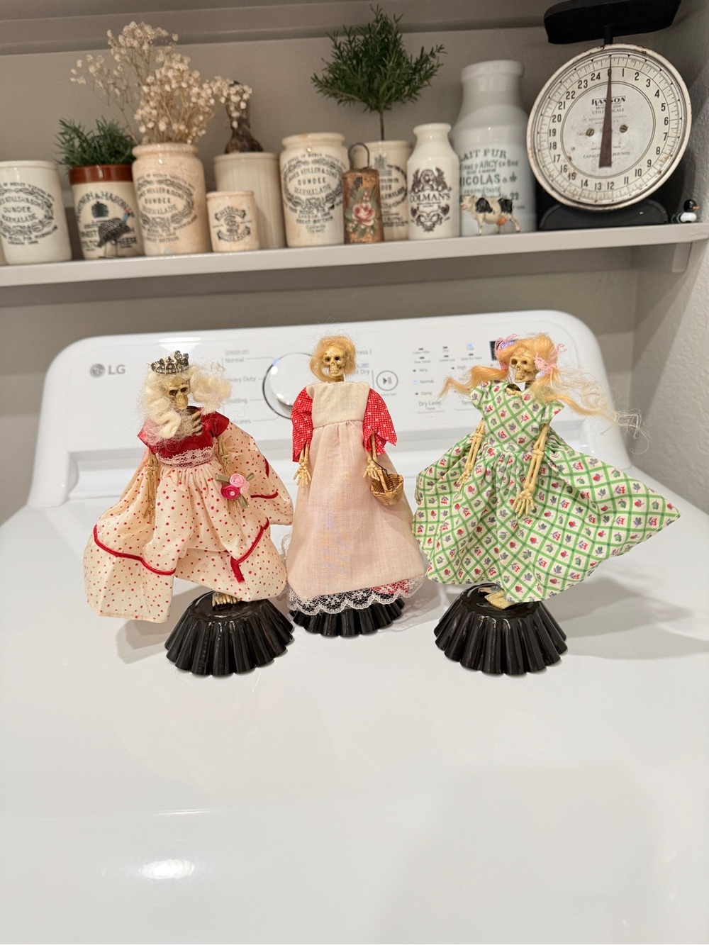 3 OOAK Vintage Dressed Skeletons Made by Me! - Picture 10 of 17